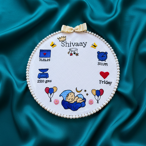 Baby Footprint Hoops