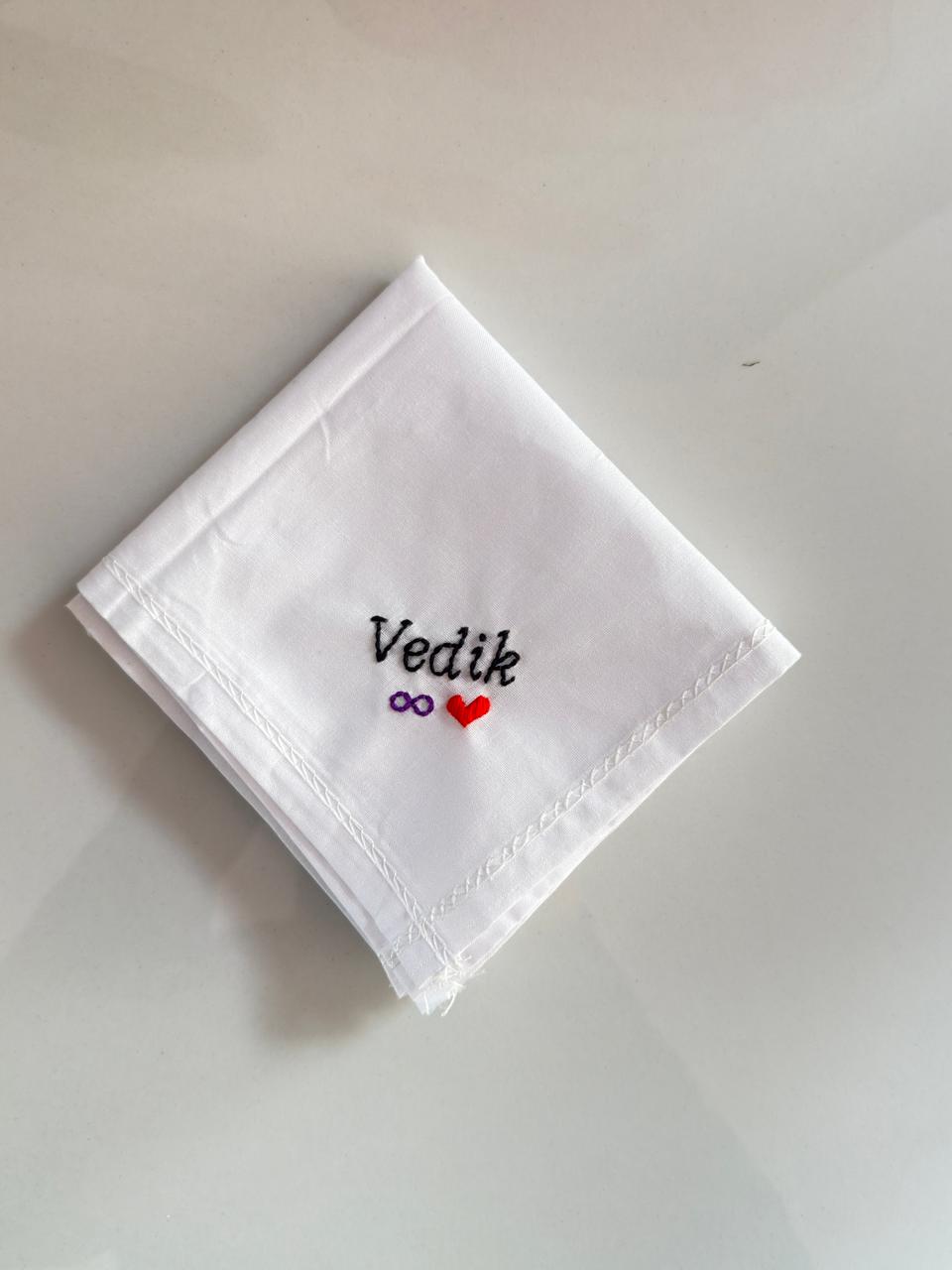 Customise Name Embroidery Handkerchief