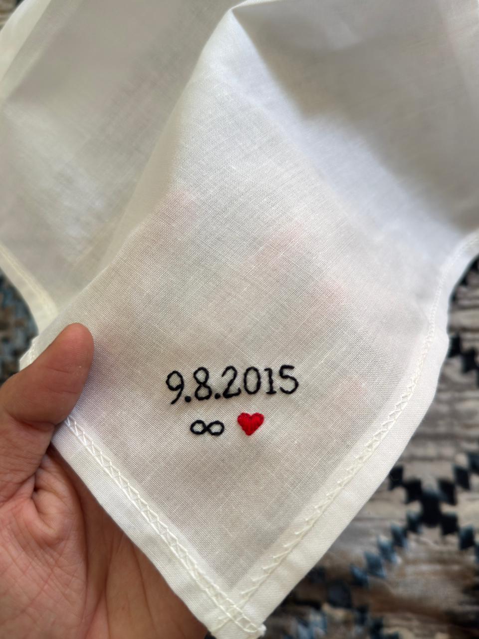 Customise Name Embroidery Handkerchief