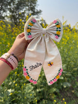 ✨ Custom Name Embroidery Bow Clip