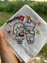 🎂 Birthday Wishes Handkerchief – Couple Edition