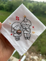🎂 Birthday Wishes Handkerchief – Couple Edition