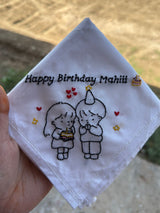 🎂 Birthday Wishes Handkerchief – Couple Edition
