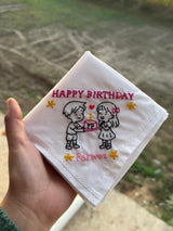 ❤️ Dil Se Dil Tak – Birthday Special Handkerchief