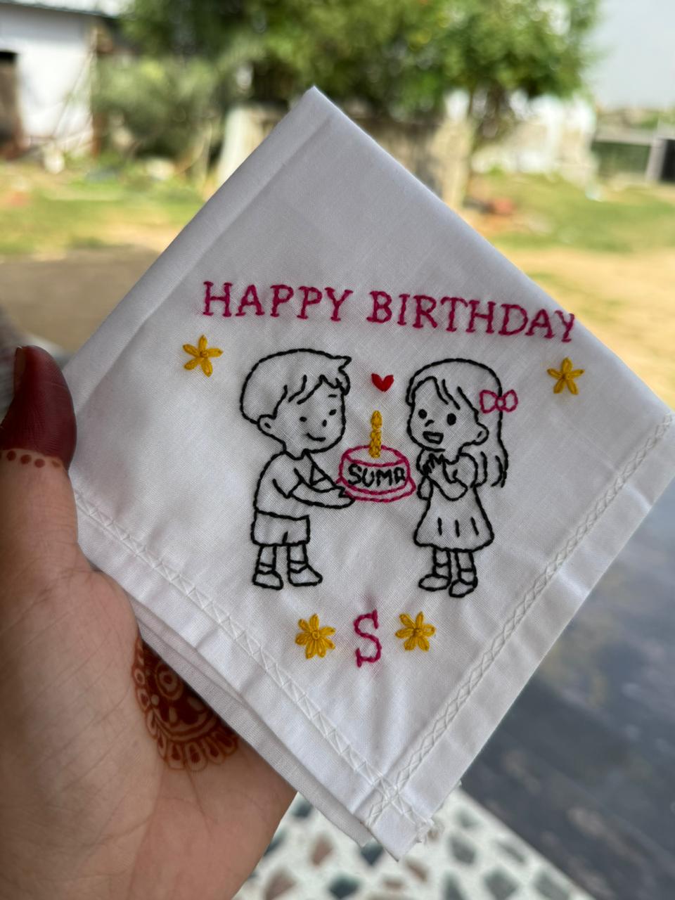 ❤️ Dil Se Dil Tak – Birthday Special Handkerchief