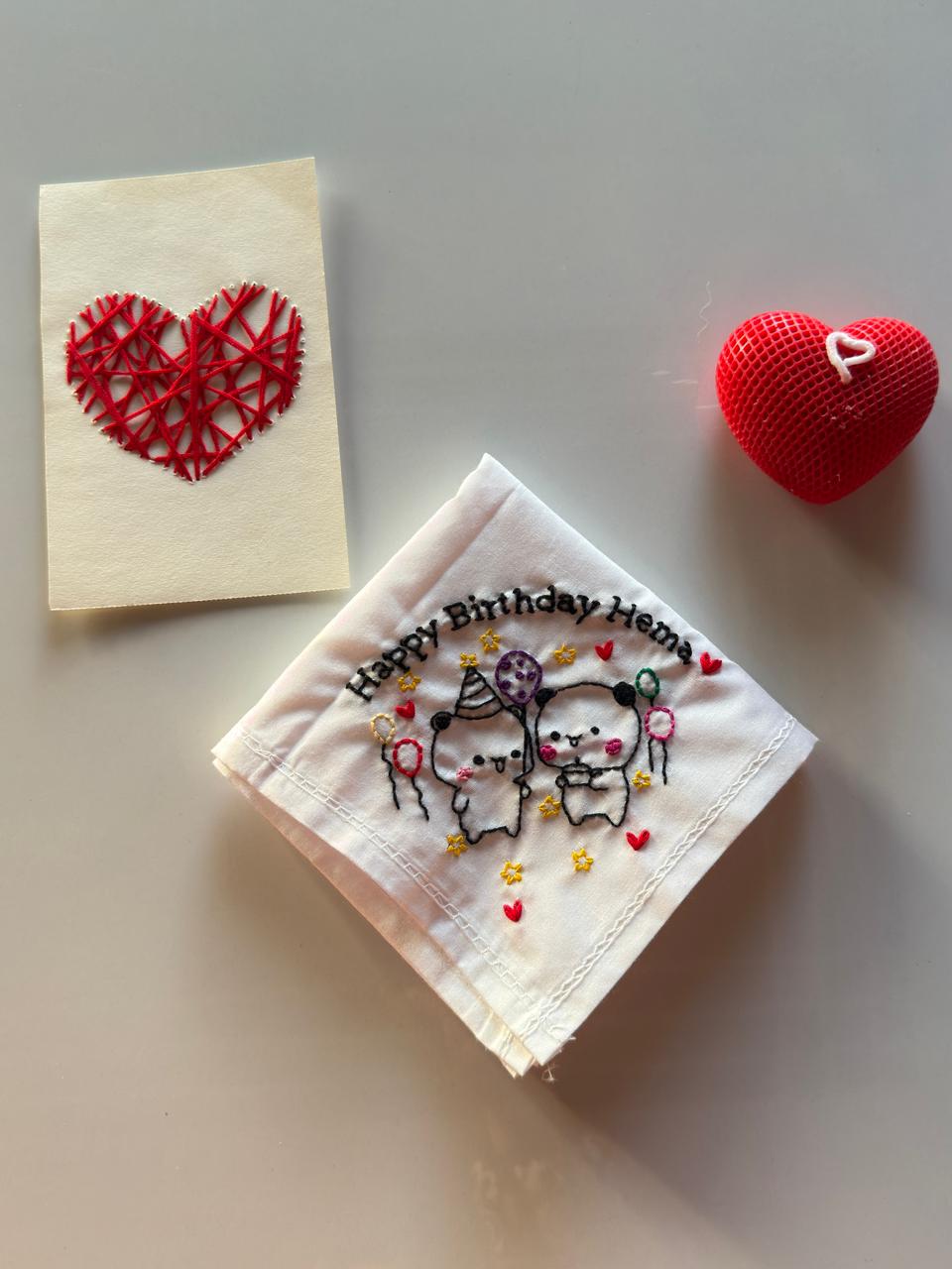 🎉 Dudu Bubu Birthday Celebration Handkerchief