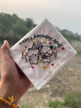 🎉 Dudu Bubu Birthday Celebration Handkerchief