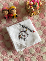 🎂 Cute Birthday Handkerchief – Cake Edition