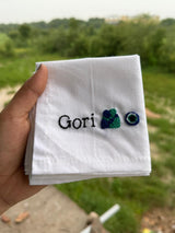 😍 Name with Custom Emoji – Embroidered Handkerchief